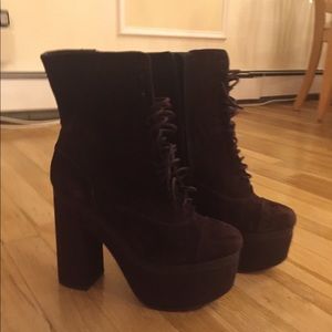 New Shelly London platform boots 39, US 8.5